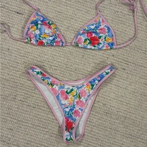 Frankies Bikini Set in Painted Petals
